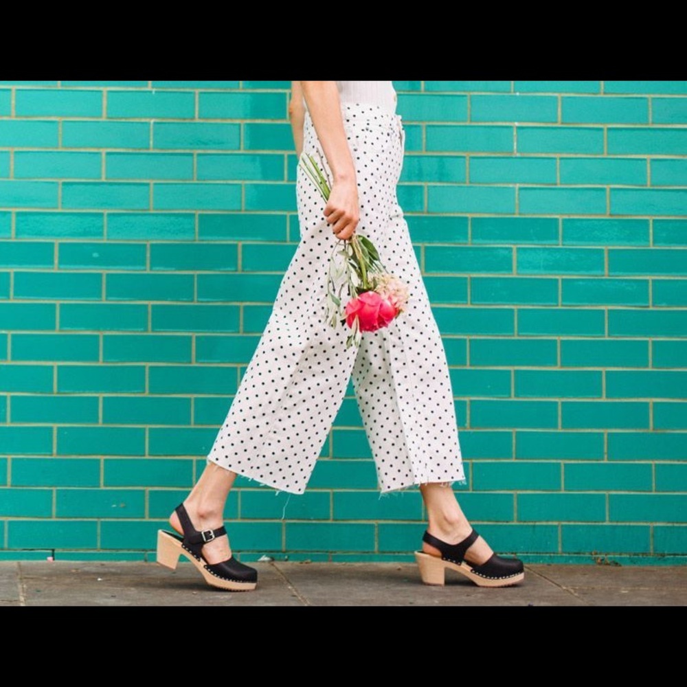 Lotta From Stockholm Highwood Black Natural Clogs